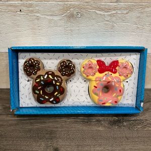 Mickey & Minnie Mouse Donut Salt / Pepper Shakers